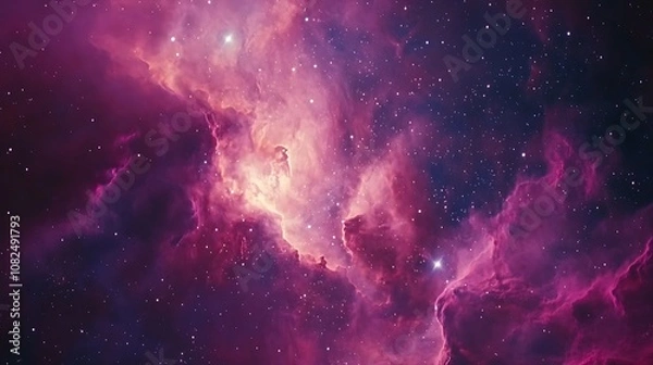 Fototapeta Explore the mysteries of the cosmos a stunning visual journey through vast nebulae and stars