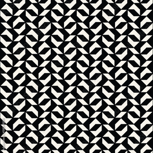Obraz Triangle seamless pattern background vector