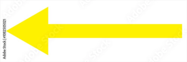 Fototapeta Long arrow icon. long arrow vector. flat style Arrow symbol. arrow on a white background. vector illustration.