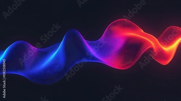 Fototapeta Explore dynamic visual waves a stunning display of colorful motion in abstract art