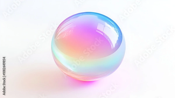 Obraz Beautiful transparent soap bubble