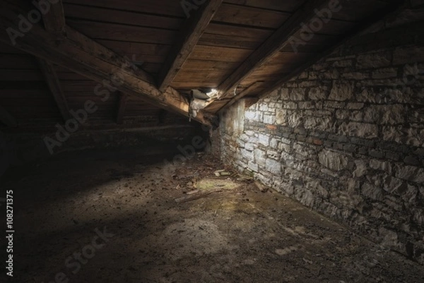 Obraz Abandoned building interior