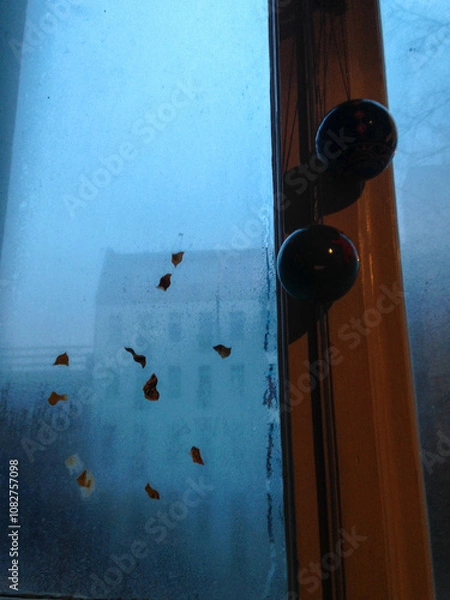 Obraz creative decoration on window