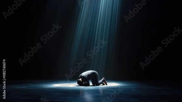 Obraz Man in Prostration with Divine Light
