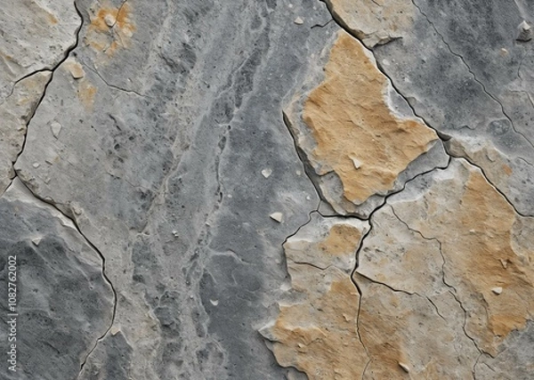 Fototapeta Ancient Weathered Stone Slab