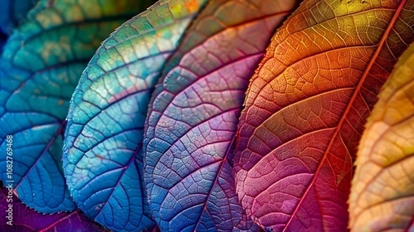 Fototapeta Multicolored autumn close-ups