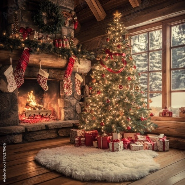 Fototapeta Christmas tree