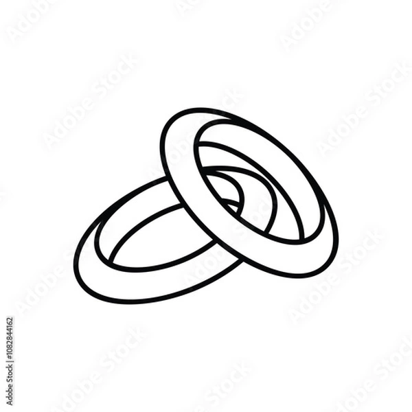 Fototapeta Wedding Band vector icon