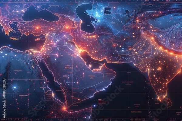 Obraz Middle East Conflict Study