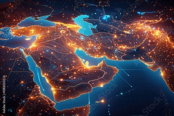 Obraz Geopolitical Tensions in the Middle East