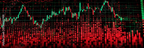 Obraz Digital trading background