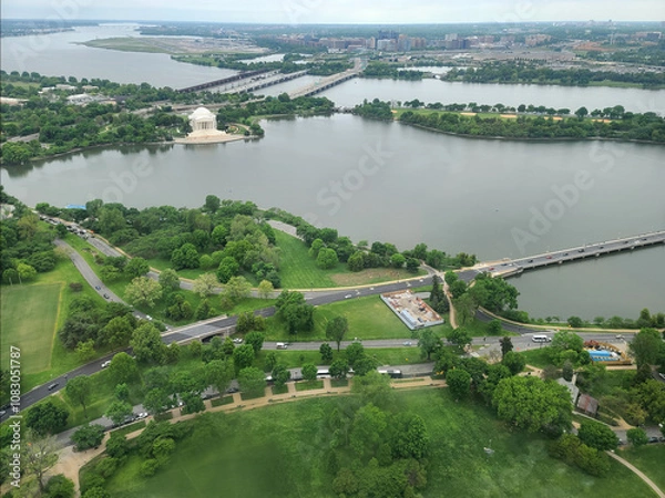Obraz Thomas Jefferson Memorial Aerial in Washington DC