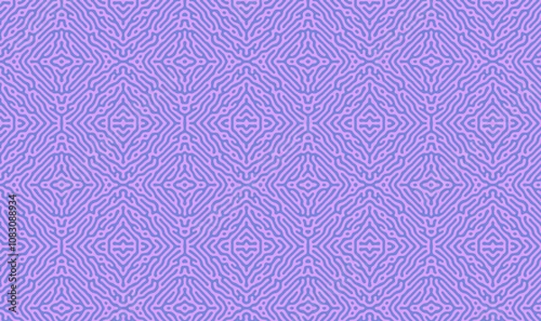 Fototapeta Violet purple and blue repeating background lined diamond pattern