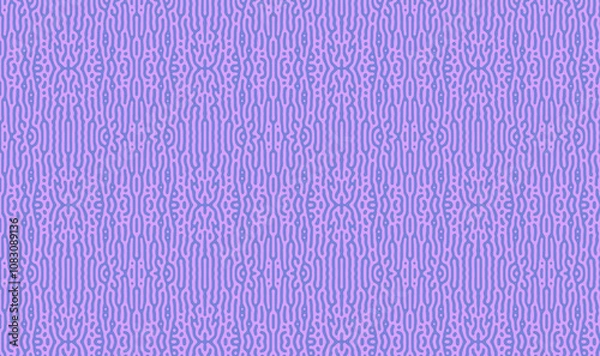 Fototapeta Violet purple and blue repeating background lined long squiggle pattern