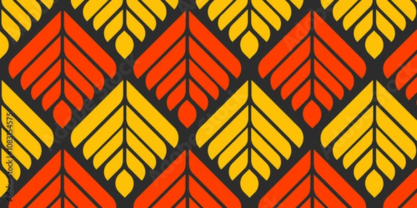 Fototapeta Leaves Pattern