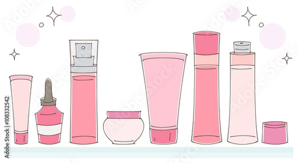 Obraz 化粧品のイラスト