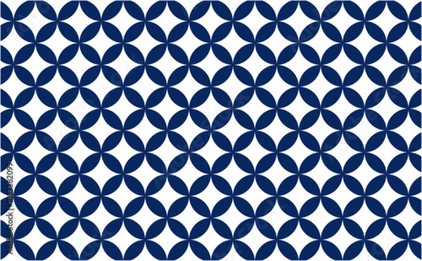 Obraz 七宝 背景  パターン　模様　デザイン　日本　文化　伝統　和風