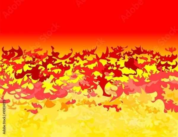 Fototapeta Flames_Abstract_horizon
