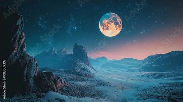Obraz Background Illustration Inspired by the Painting of Vince":
