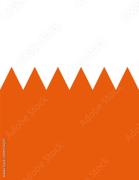 Fototapeta White with orange background for your design.