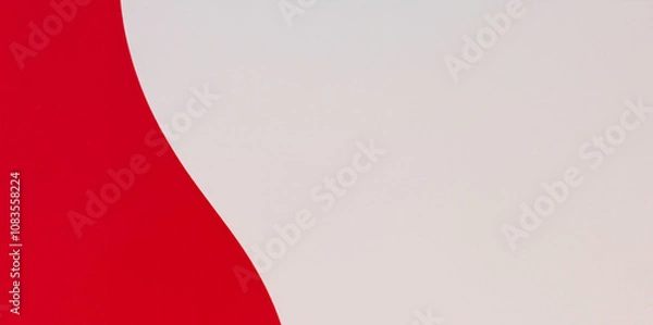 Fototapeta Colourful contrast concept ppt red white background texture web template design banner graphic ad corporate style 