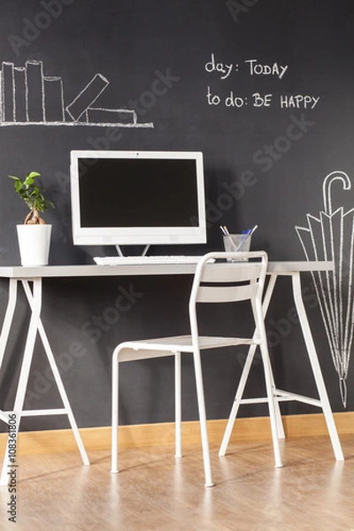 Fototapeta Now you now how to decorate your study