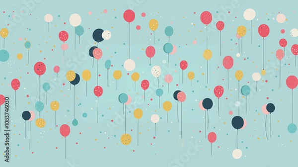 Obraz background with balloons