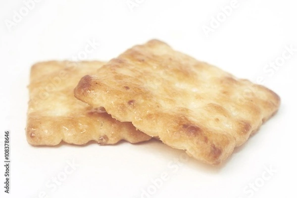 Fototapeta biscuits isolated on withe background
