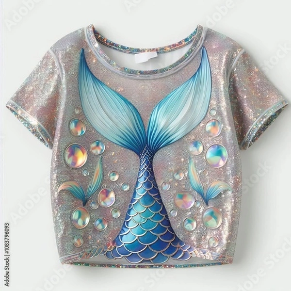 Obraz Mermaid Tail Top A top featuring a shimmering mermaid tail inspi