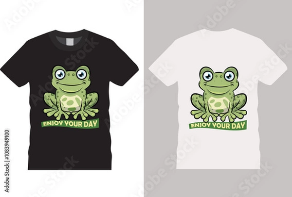 Fototapeta Enjoy Your day T Shirt Design Vector Template