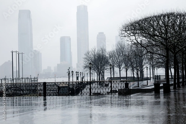 Obraz rainy day in the city