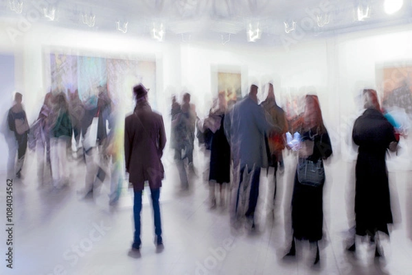 Obraz people in the art gallery center