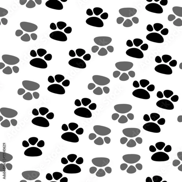 Fototapeta Seamless footprint pattern