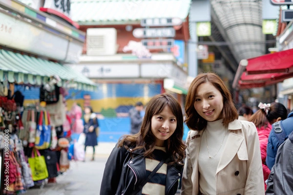 Obraz 東京を旅行する女性