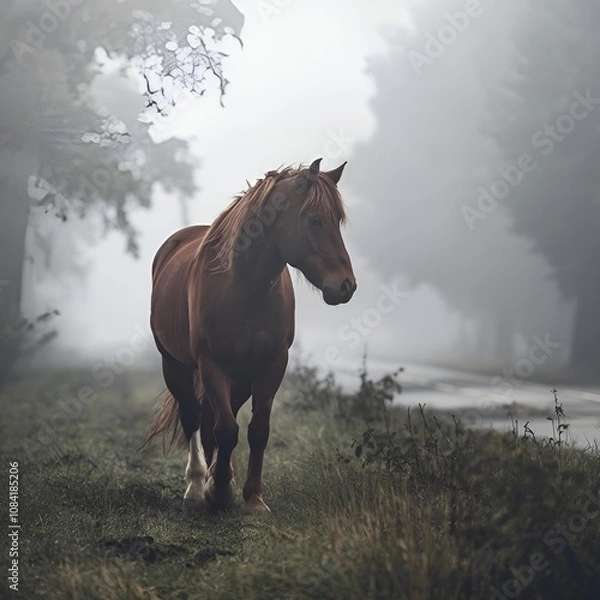 Fototapeta horse in the field