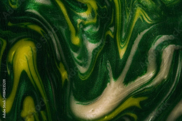 Fototapeta The surface of the sugar that is boiled and colored