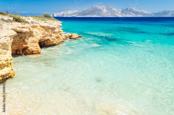 Obraz Paradise beach on Koufonisia off the coast of Naxos, Cyclades, Greece