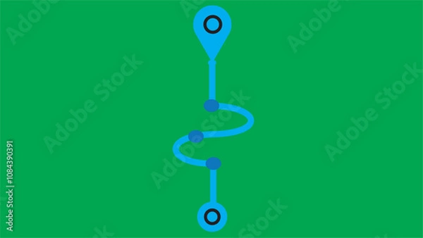 Obraz Abstract beautiful map pin, location icon, GPS Map pin icon simple design.