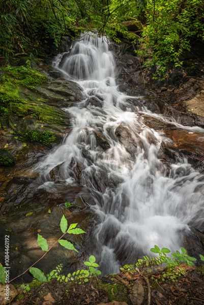 Obraz A beautiful view of monsoon waterfall from Kerala, India