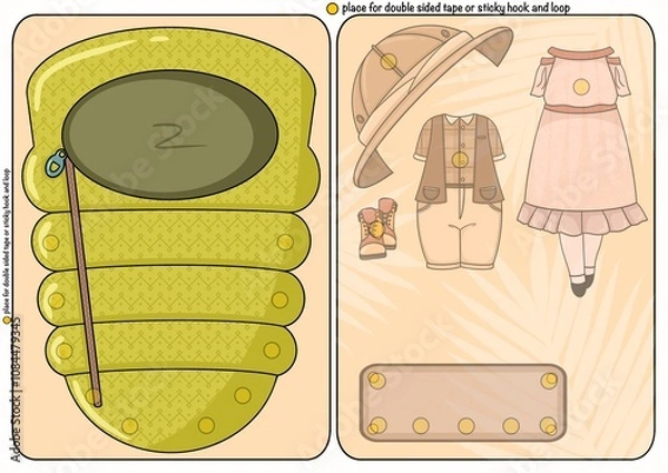 Obraz Paper doll bed