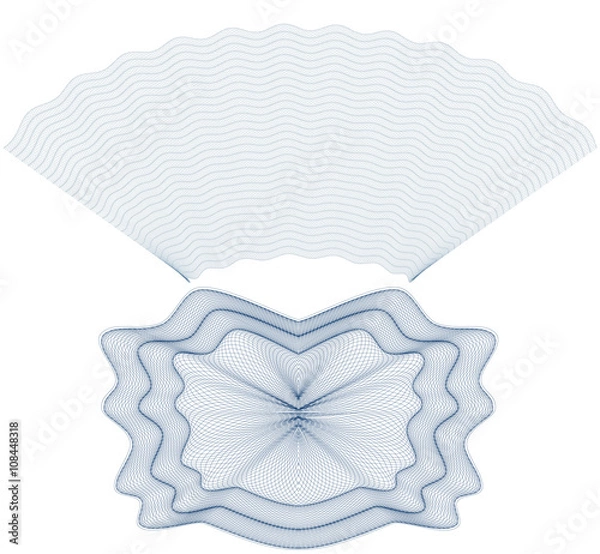 Fototapeta vector pattern for currency, certificate or diplomas