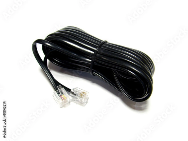 Obraz Black telephone cable