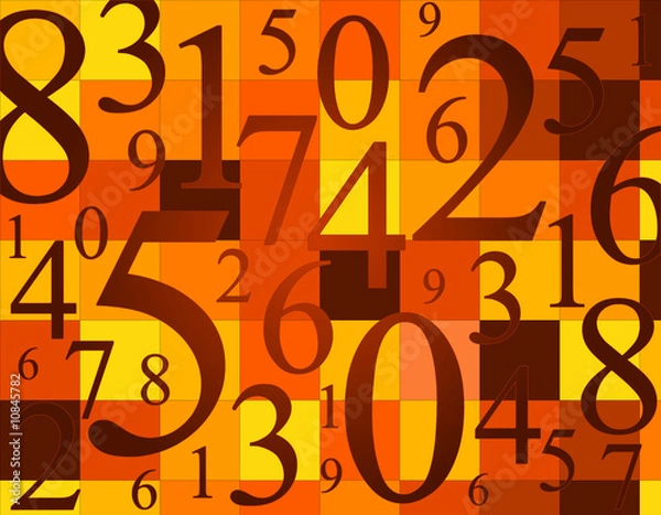Obraz Numbers background