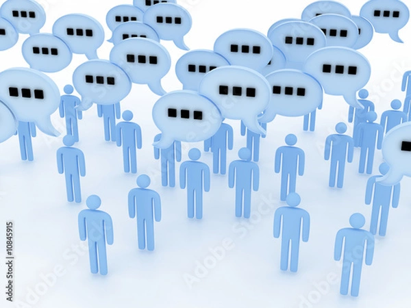 Fototapeta discussion group