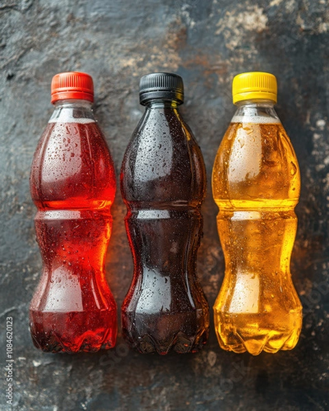 Obraz red and white bottles