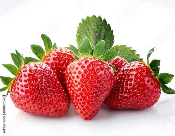 Fototapeta strawberry isolated