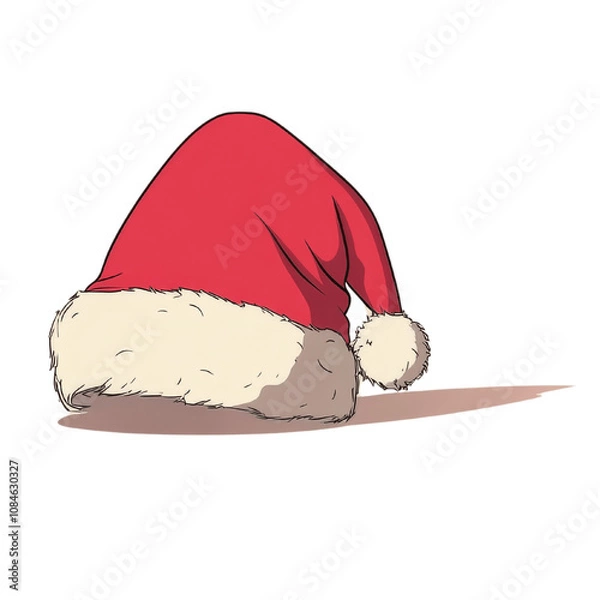 Obraz Playful Cartoon Style Christmas Hat
