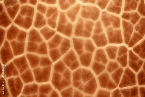 Fototapeta Giraffe Skin Texture, Giraffe Skin Background, Giraffe Skin Pattern, Giraffe Skin Digital Paper, Animal Skin Texture, Giraffe Print, Animal Print Pattern, AI Generative