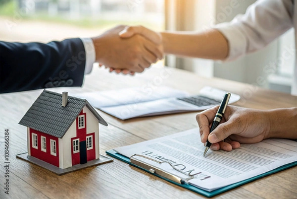 Fototapeta The contract for the future of your savings