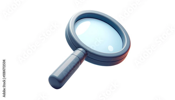 Fototapeta Classic Magnifying Glass 3D Render